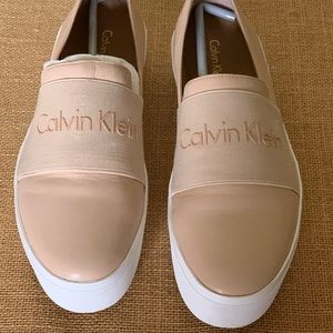 Calvin Klein Jacinta Cervo Elastic leather shoes